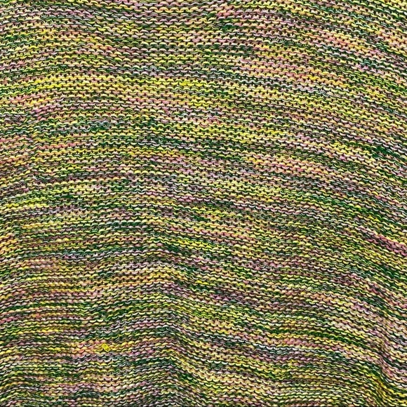 JustFab Women’s Hi Lo Cropped Dolman Sweater M Multicolored Casual Spring Summer - Picture 4 of 13